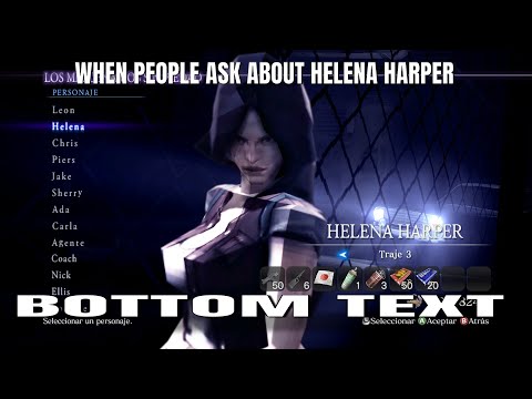Helena Harper being bullied by resident evil characters for 2 minutes and 12 seconds