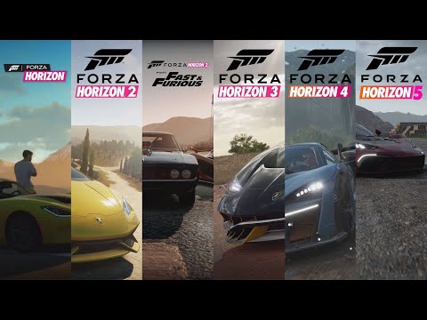 Forza Horizon All Intros From 2012 to 2022 - Forza Horizon 1 to Forza Horizon 5