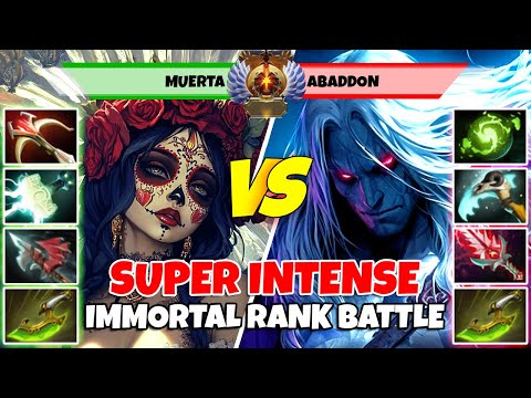 MUERTA (Mid) vs ABADDON (Carry) - Epic Battle Of Immortal Rank Dota 2 Players - Z Dota 2