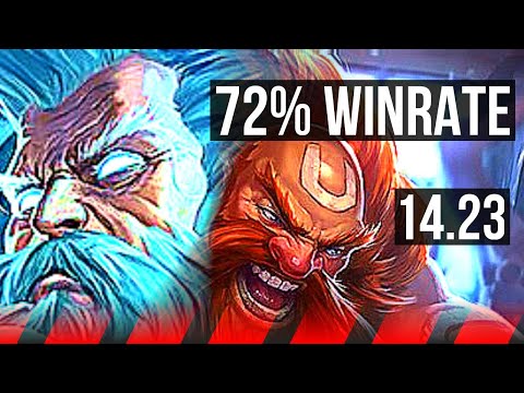 ZILEAN vs GRAGAS (TOP) | 72% winrate, 6/3/13 | NA Master | 14.23