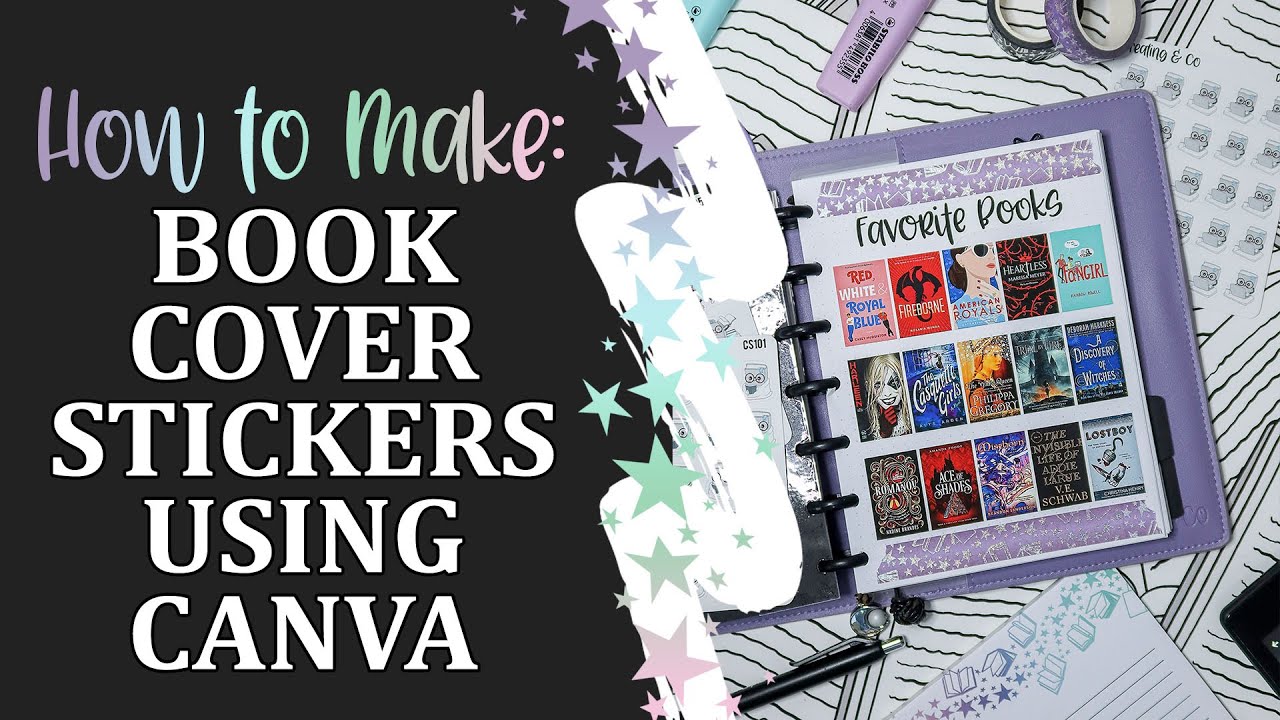 Make Book Cover Stickers Using Canva
