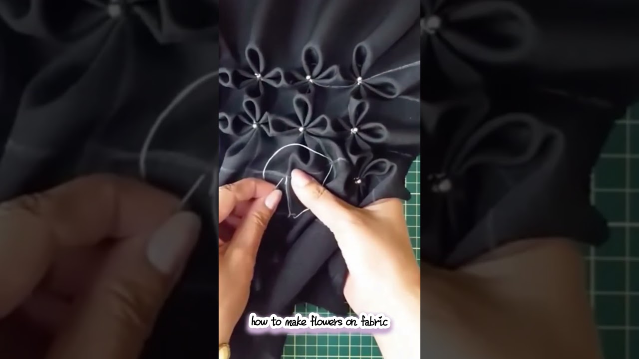 how to make flowers on fabric