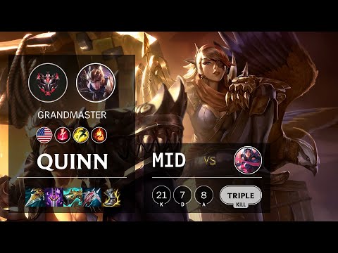 Quinn Mid vs Irelia - NA Grandmaster Patch 11.16