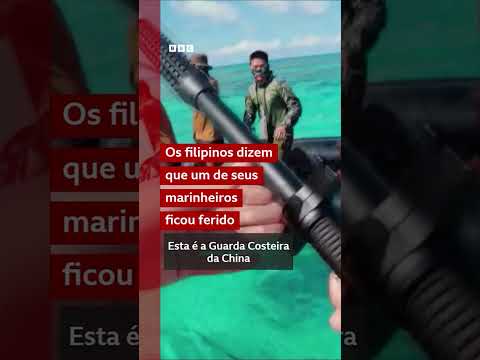 Marinheiros chineses e filipinos se enfrentam em área disputada pelos dois países