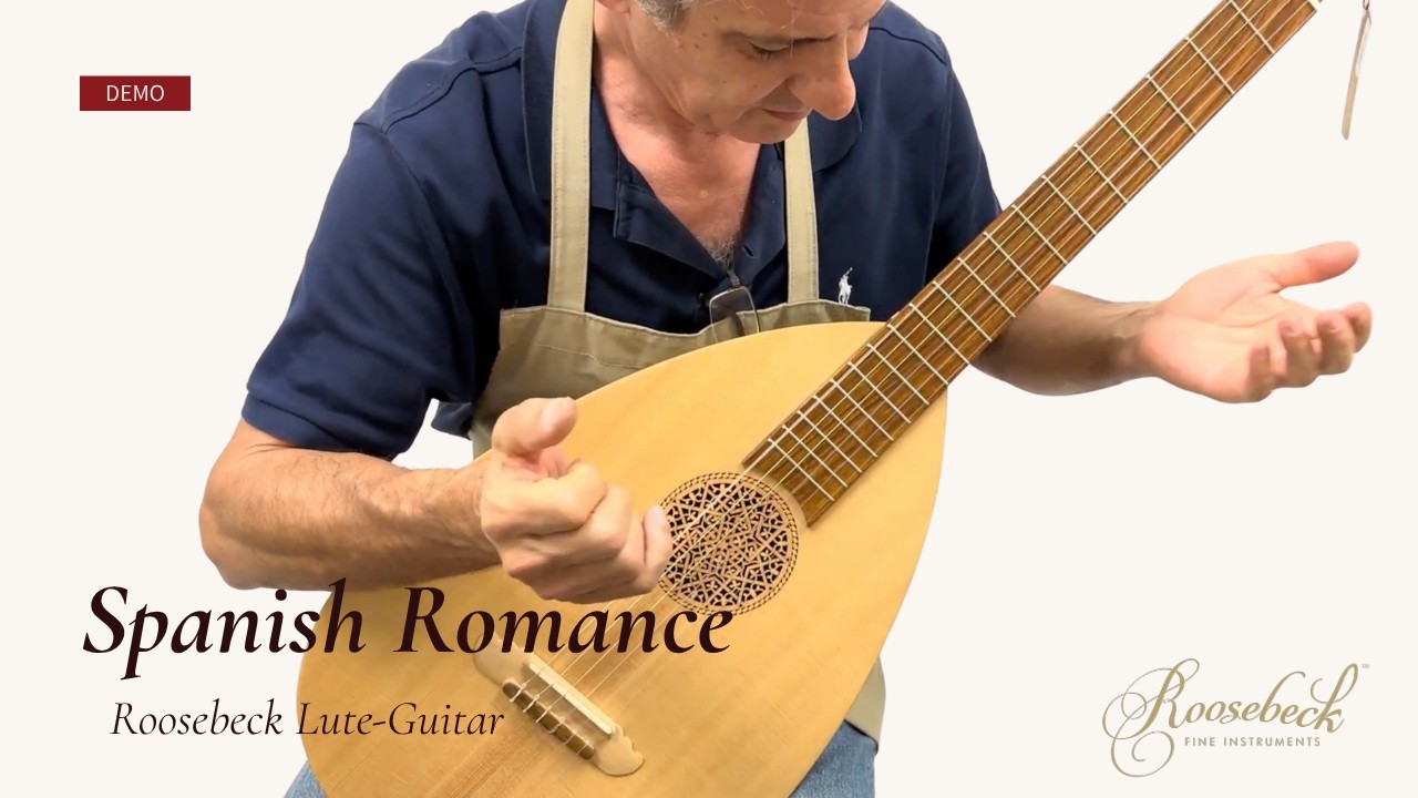 Roosebeck Lute-Guitar, 6-String, Geared Tuners with Padded Gig Bag