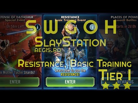 SWGOH Resistance, Basic Training, Tier 1