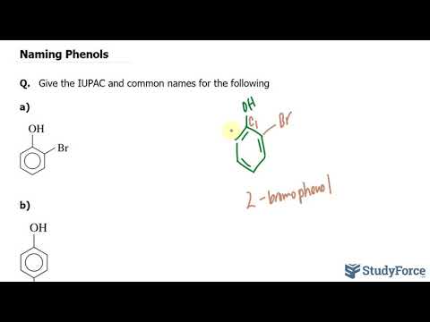 Naming Phenols