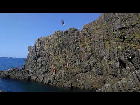 Riomaggiore Italy cliff jumping cinque terre