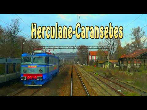 Train cab view Baile Herculane-Caransebes (secvente)-DESIRO Führerstandsmitfahrt 