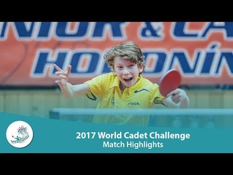 2017 World Cadet Challenge Highlights: Park Gyeongtae vs Martin Friis (Boys Team Final)
