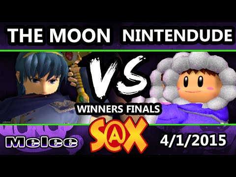 S@X - Nintendude (Ice Climbers) Vs. CTRL | The Moon (Marth) SSBM Winners Finals - Smash Melee