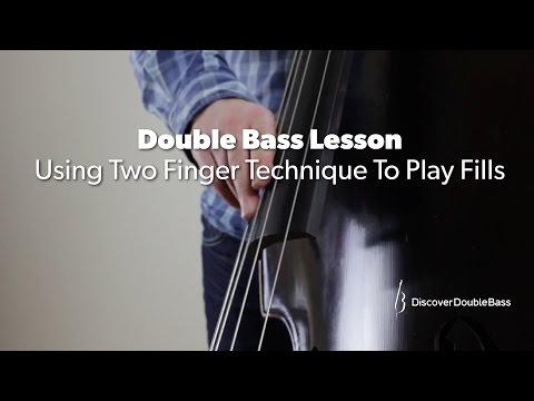 Right Hand Technique - Using Two Fingers to Play Fills. Double Bass Lesson