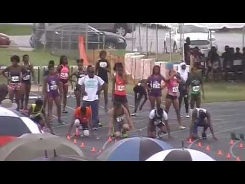 AAU District Qualifier 14yr Boys 100m Final