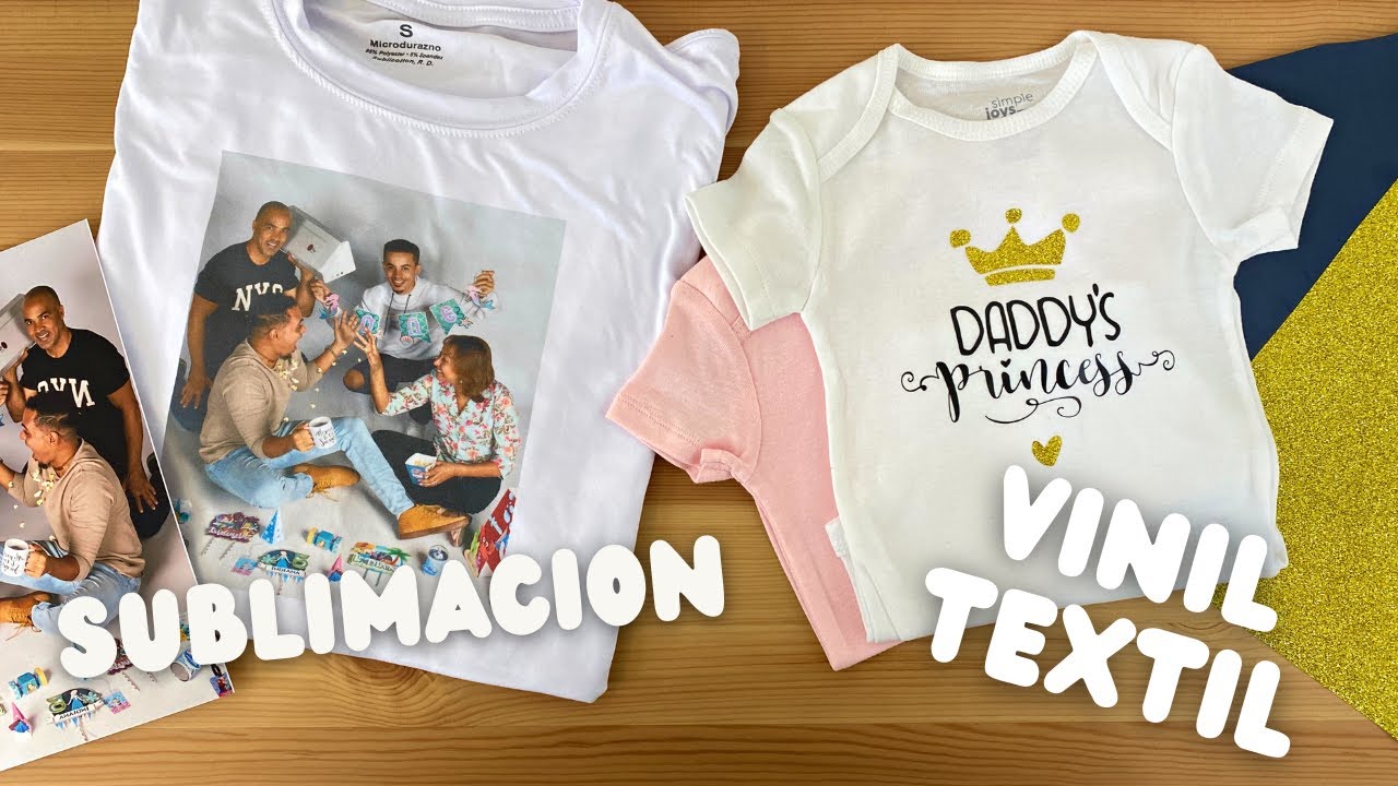 🤯 Ventajas y desventajas de la #sublimación vs #vinilotextil | Body customizado + Camiseta con foto