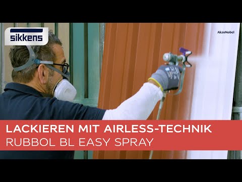 SIKKENS Rubbol BL Easy Spray – Lackieren mit Airless-Technik bei 80 bar SIKKENS Rubbol BL Easy Spray – Lackieren mit Airless-Technik bei 80 bar