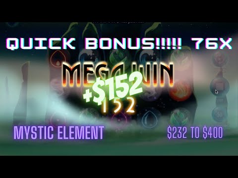 Mystic Elements Ignition Slots $2/spin Free Spins Bonus (76X)