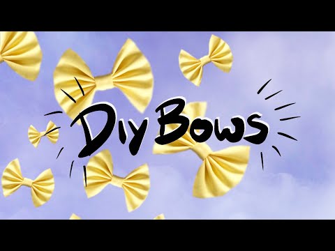 Hair Bow DIY tutorial - Fabric bows with clip -...