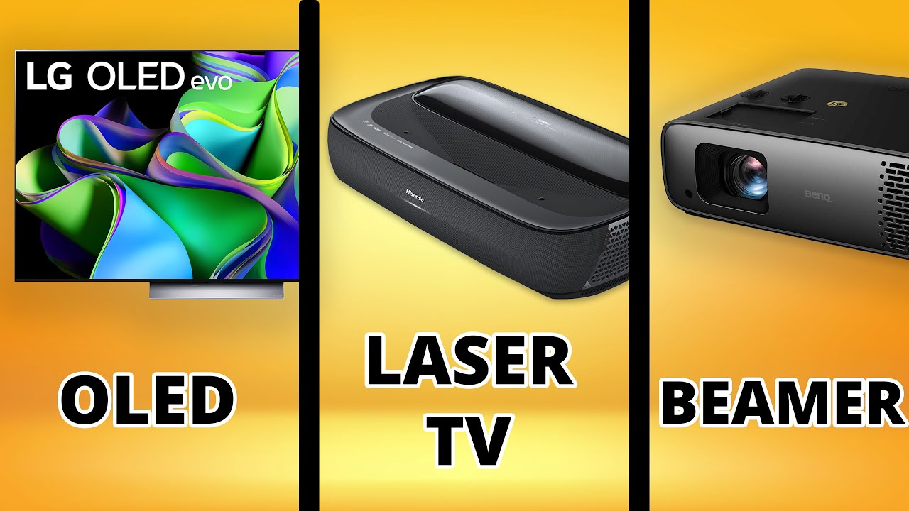 We compare televisions, laser TVs and projectors! (German/English subs)
