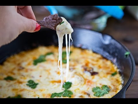 Garlic and Mushroom Queso Fundido recipe
