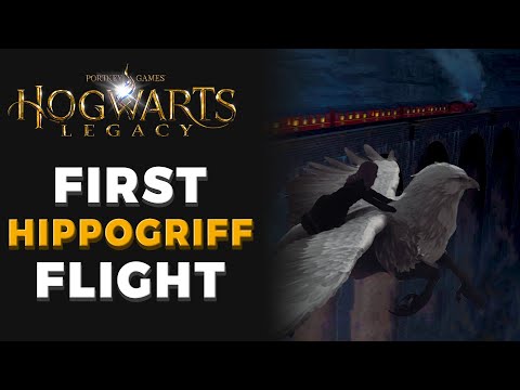First Hippogriff flight - Hogwarts Legacy [Flying Mount Gameplay]