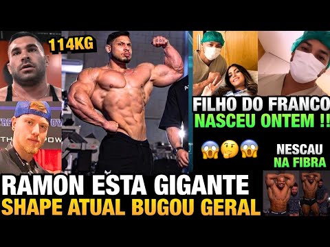 RAMON BUGOU OS GRINGOS COM O SHAPE ATUAL DE 114KG - FILHO DO FRANCO NASCE + NESCAU