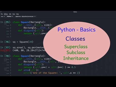 Python Basics 51 Classes Superclass Subclass Inheritance
