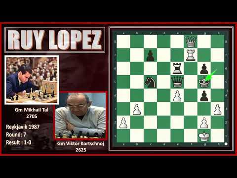 The Spanish Torture: Gm Mikhail Tal's Sacrificial Ruy Lopez vs Gm Viktor Kortschnoj #chess