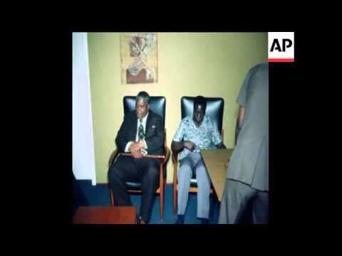 SYND 16 7 77 ZAPU LEADER NKOMO MEETS BLACK LEADERS