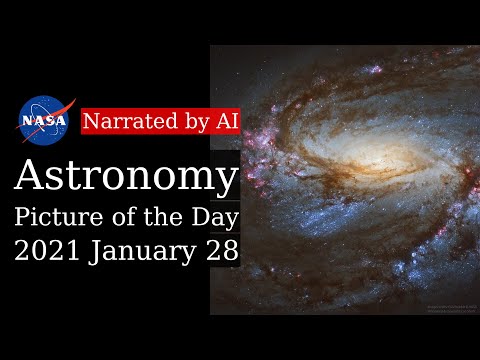 APOD: 2021-01-28 - Messier 66 Close Up (Narrated by Joanna)
