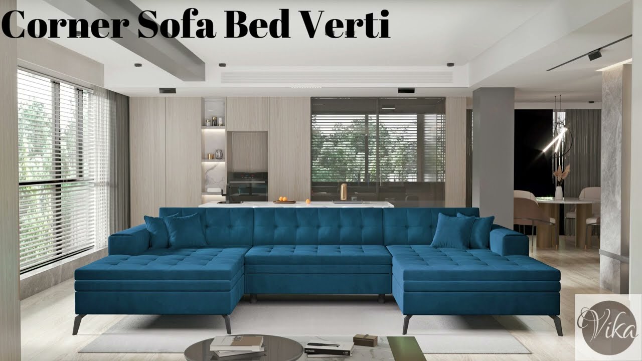 U shape Corner Sofa Bed Verti 😍😍😍