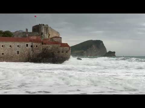 Storm in Budva, Montenegro