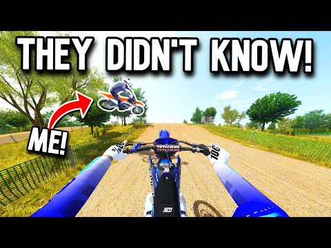 I WENT UNDERCOVER AS A NOOB IN MX BIKES!
