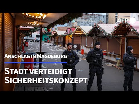 Stadt Magdeburg verteidigt Sicherheitskonzept des Weihnachtsmarktes | AFP
