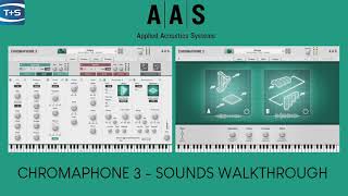 Video thumbnail for AAS Chromaphone 3 acoustic object percussion synth - Sounds Walkthrough by Time+Space