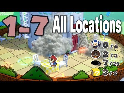 🌠 1-7 : Overlook Tower - All Collectible Locations - Paper Mario : The Origami King
