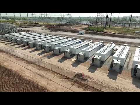 Video of Tesla's ~$116M Megapack energy storage facility at their Giga Texas factory.