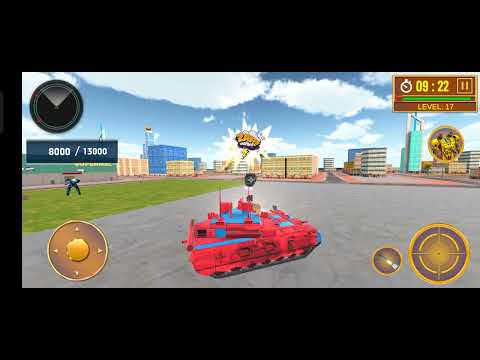 Tank Robot Car Game 2022- Robot Dinosaur Games #16- Android Game play