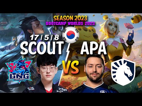 LNG Scout vs TL APA - Scout YONE vs APA ORIANNA Mid - Patch 13.19 KR Ranked