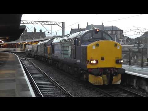 37606/37218 6K73 Sellafield - Crewe flasks 16th September 2013