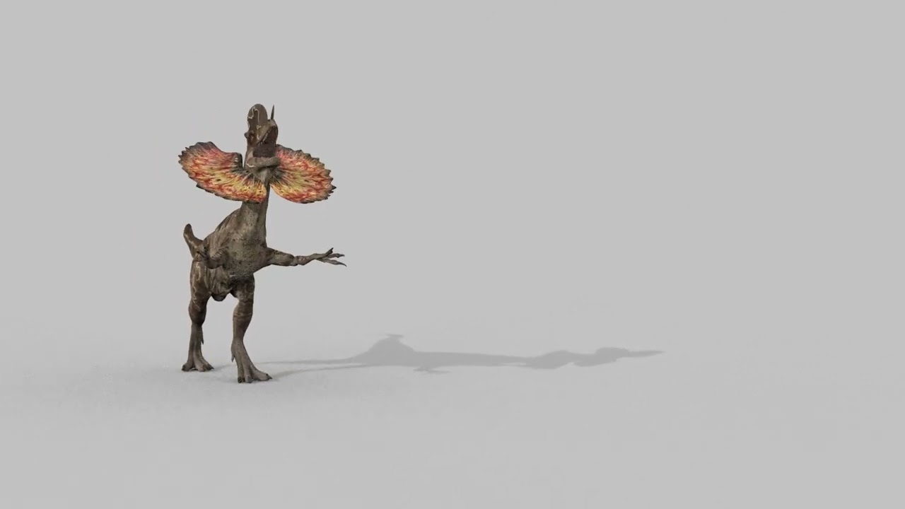 Dilofossauro para sempre - 8K Modelo 3D