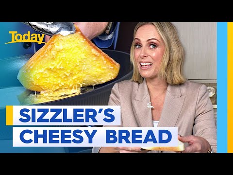 Sylvia and DC attempt Sizzler's iconic cheesy bread | Today Show Australia