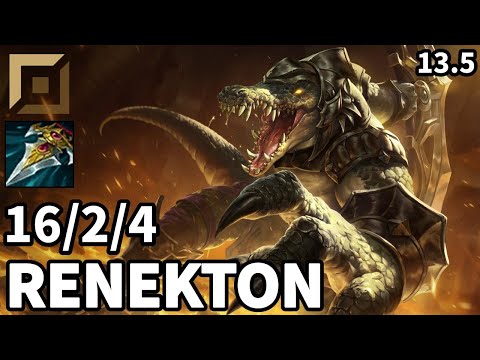 Renekton Top vs Kennen - EUW Master | Patch 13.5