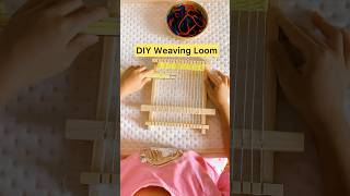DIY Weaving Loom #shorts #weaving #finemotorskills #diy