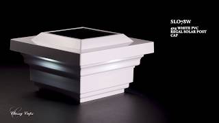 1_Watch A Video About the Regal White Outdoor Solar LED Post Cap