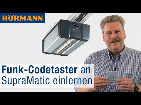 Funk-Codetaster einlernen - "FCT 3 BS" an Garagentor-Antrieb SupraMatic 4  | Hörmann