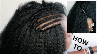 HOW TO CREATE NATURAL LOOKING CROCHET PART-- INVISIBLE PART