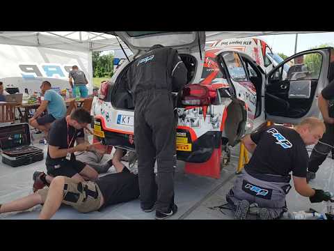Citroen C3 R5 Łukasz Kotarba /Tomasz Kotarba service at Rally Poland 2019