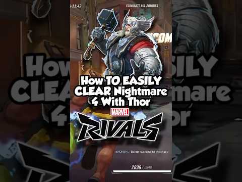 How To EASILY Beat Nightmare 4 With Thor IN Marvel Rivals Zombies