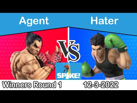 SPIKE! - Agent (Kazuya) vs Hater (Little Mac) WR1 - SSBU