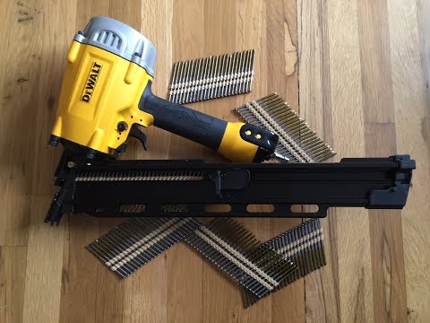 DeWalt Framing Nailer Review &  Use - Model DWF83PL